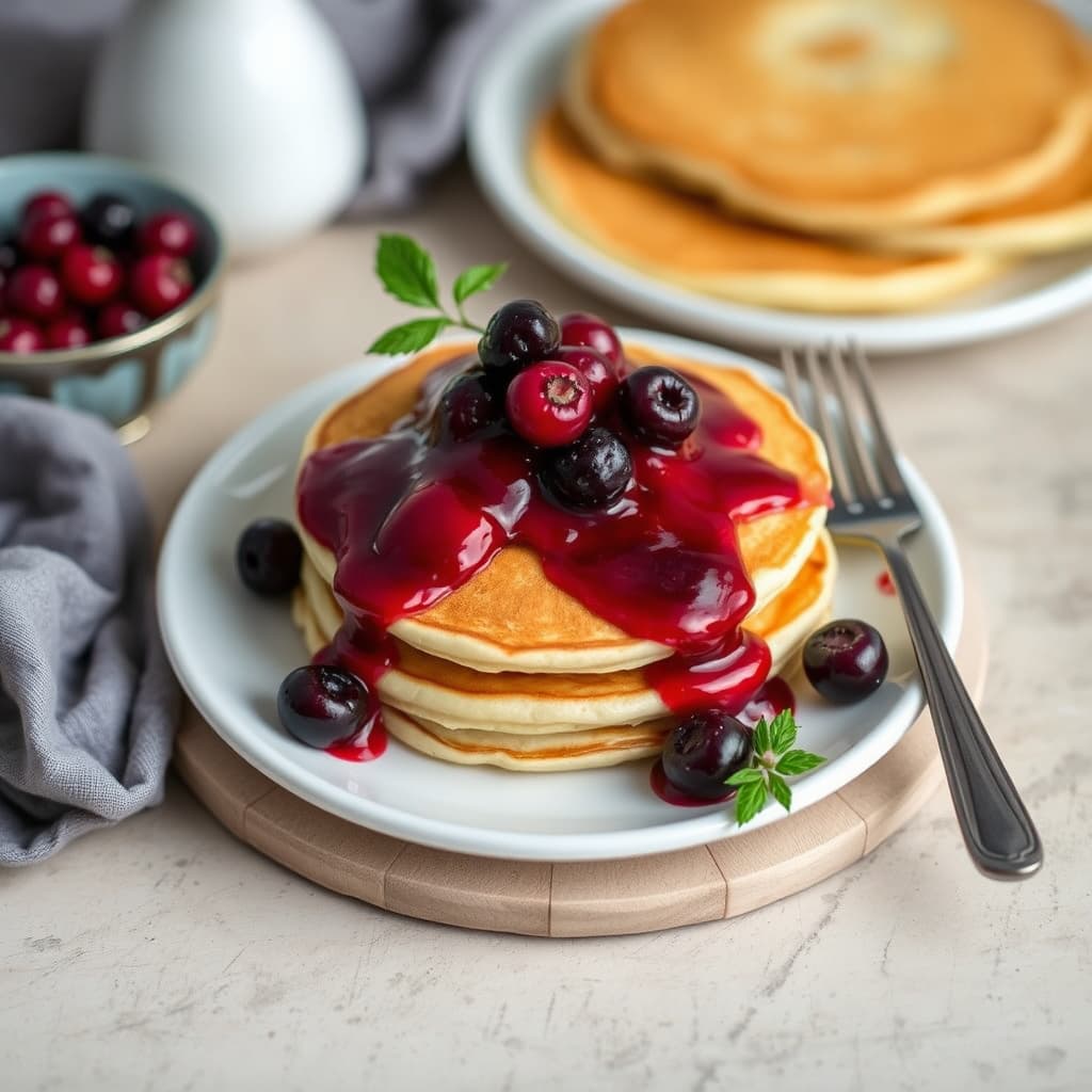 Svenske pannekaker med tyttebær